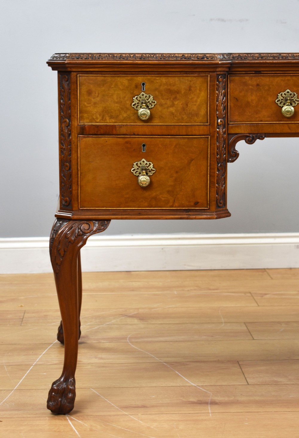 Antique Burr Walnut Writing Table View IV