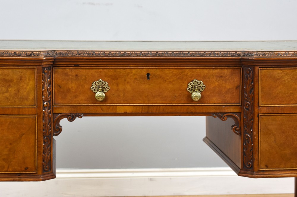 Antique Burr Walnut Writing Table View V