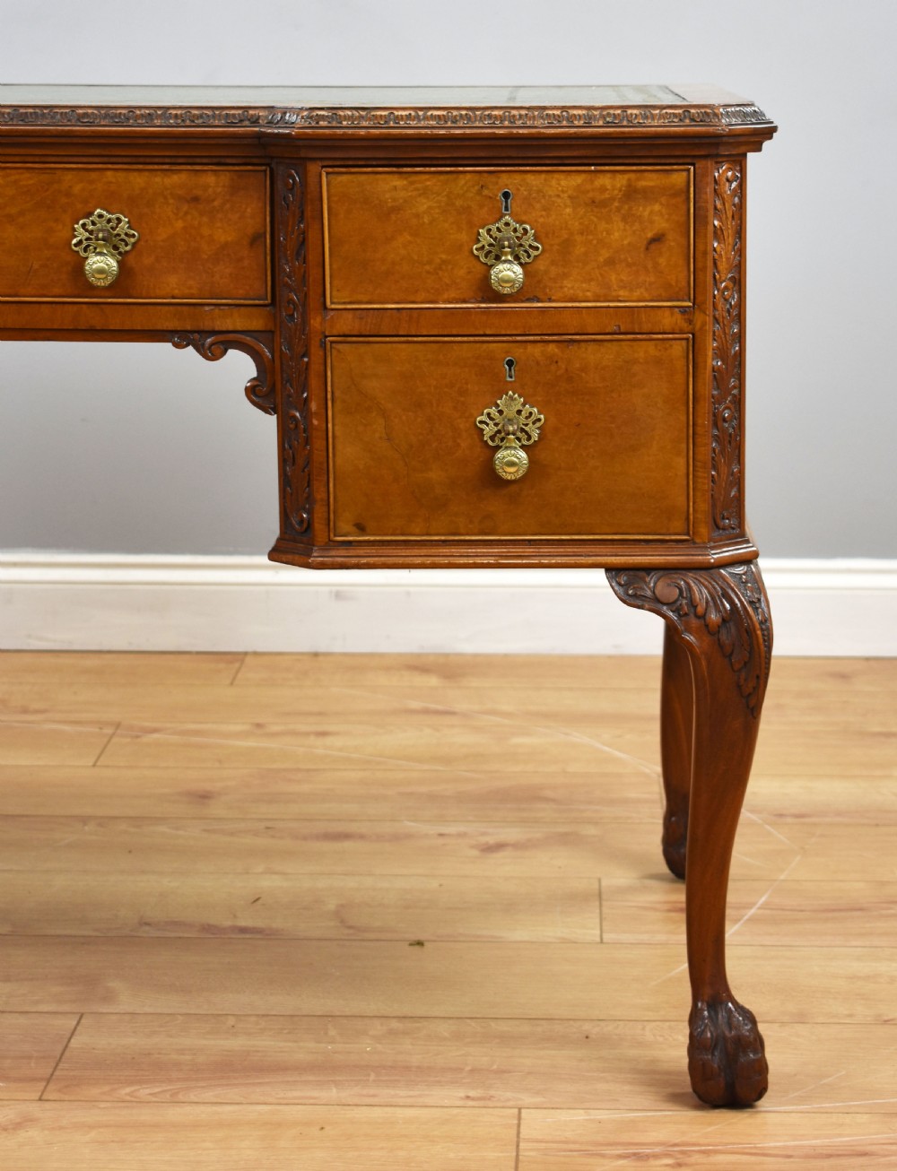 Antique Burr Walnut Writing Table View VI