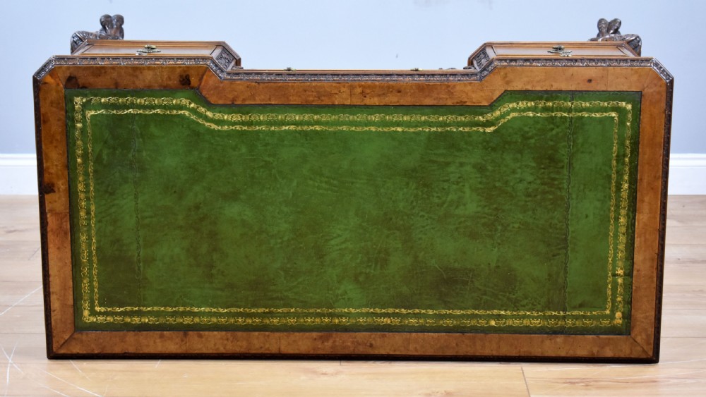 Antique Burr Walnut Writing Table View XI