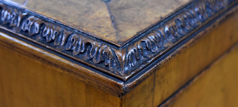 Antique Burr Walnut Writing Table View XII
