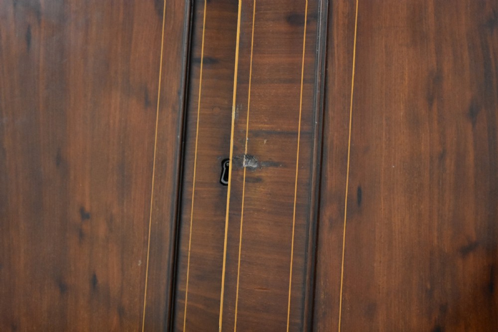 Large Antique Mahogany Breakfront Wardrobe View IX