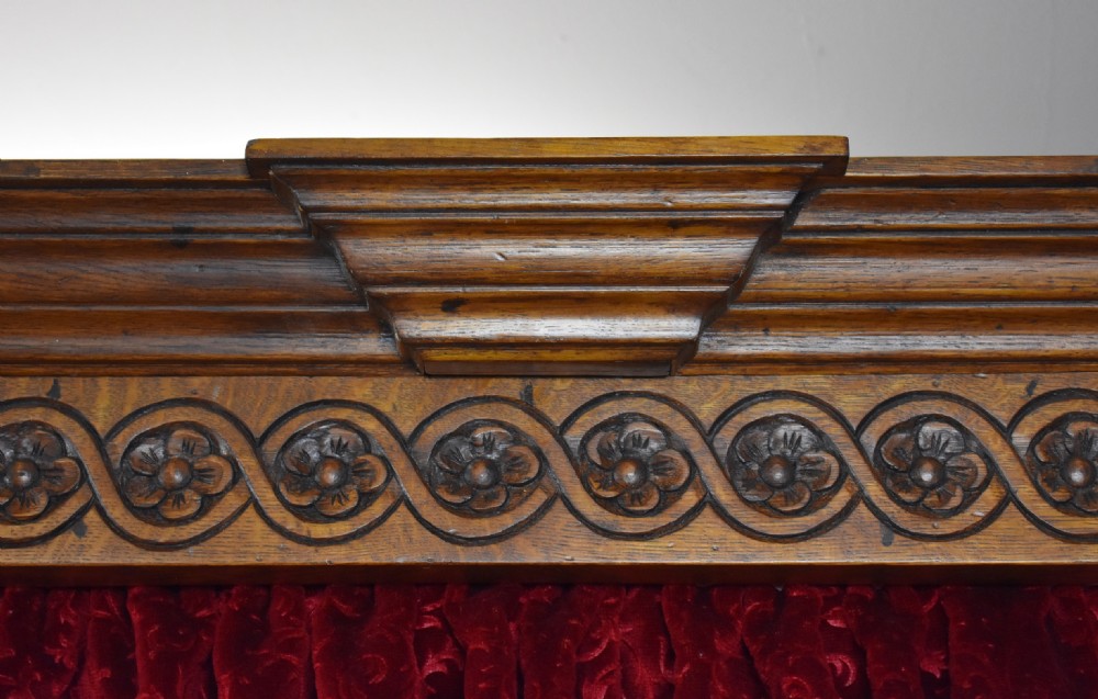 Jacobean Style Carved Oak Four Posted Bed View XI