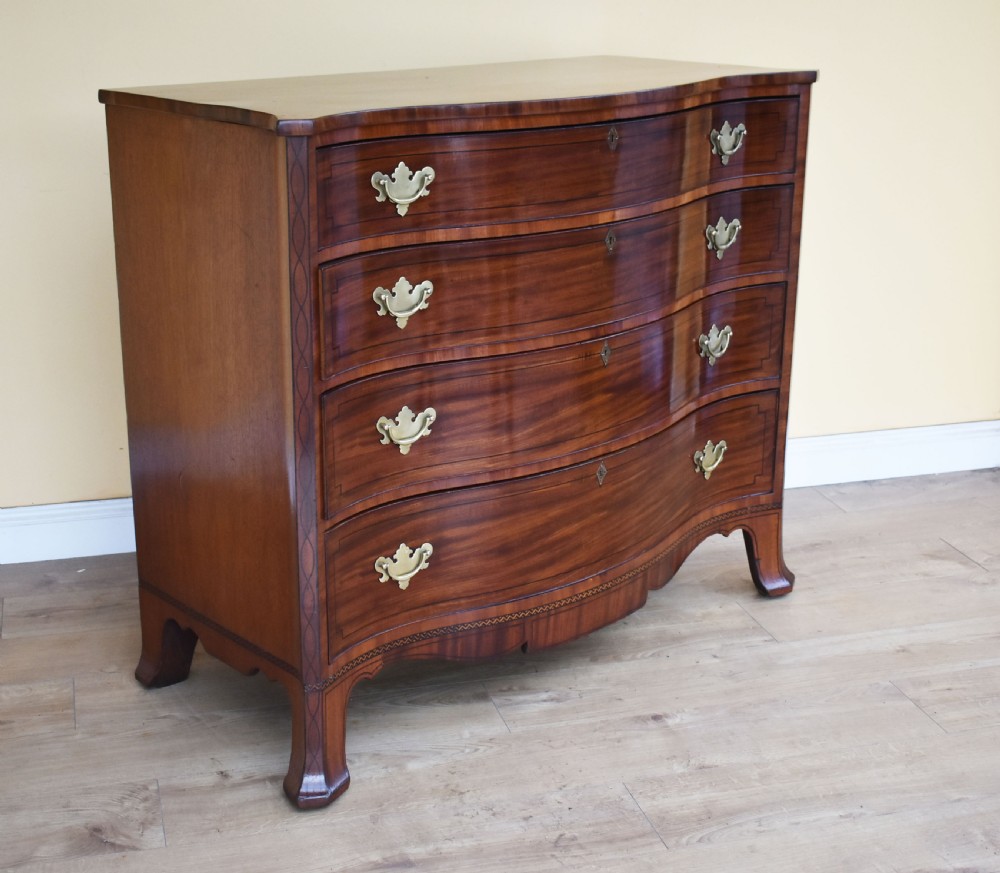 George III Mahogany Serpentine Chest of Drawers