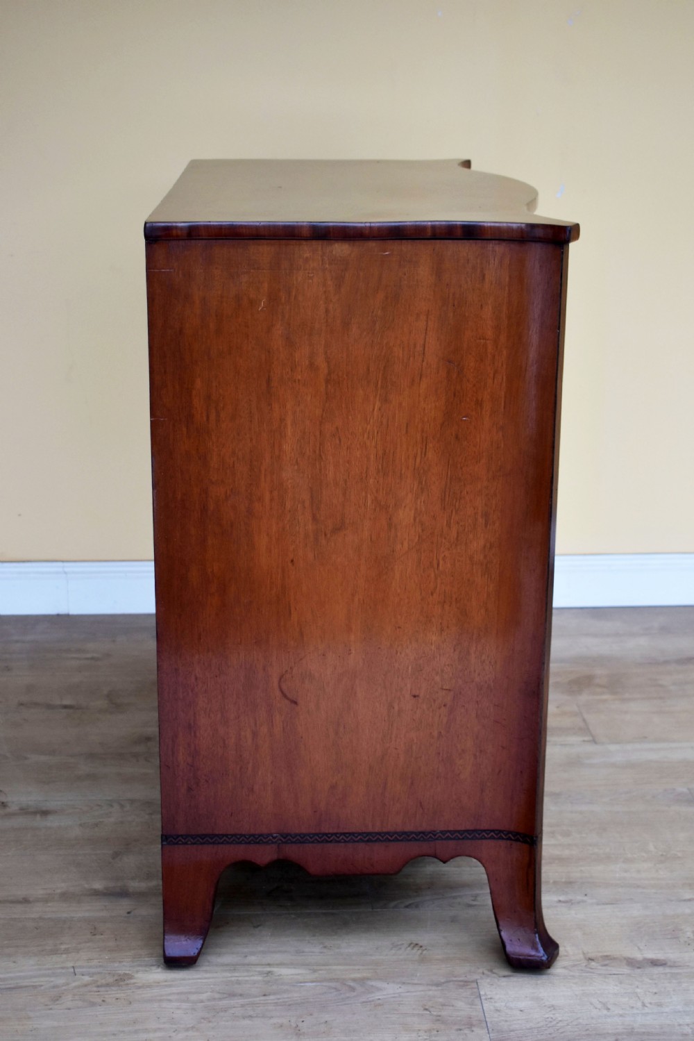 George III Mahogany Serpentine Chest of Drawers View II