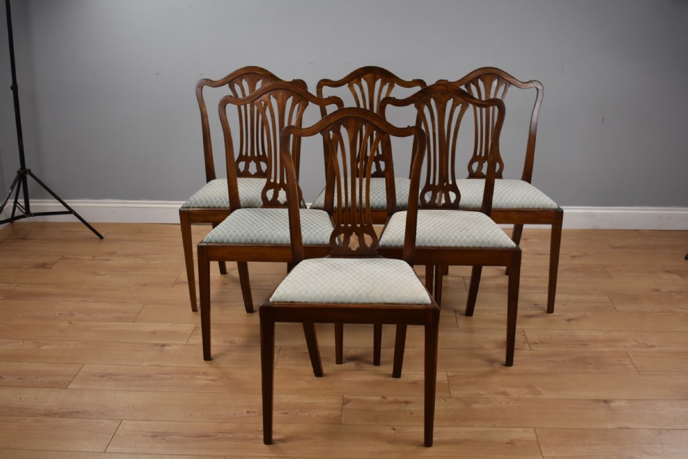 Set 20th Century Mahogany Dining chairs View III