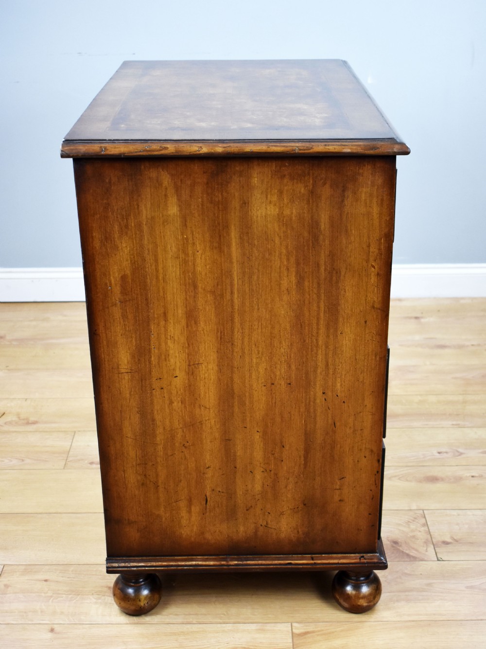 George III Burr Walnut Chest of Drawers View III