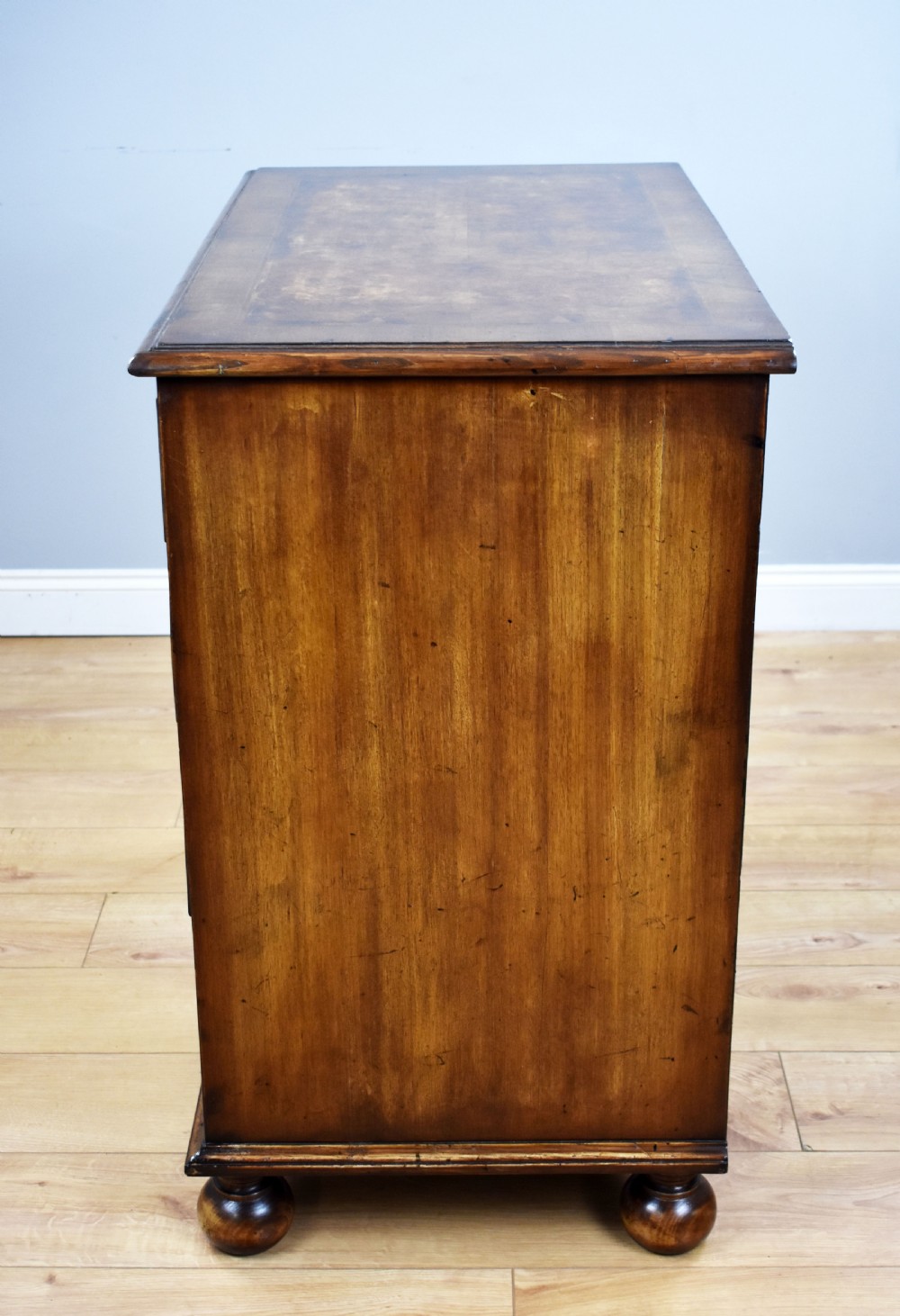 George III Burr Walnut Chest of Drawers View IV
