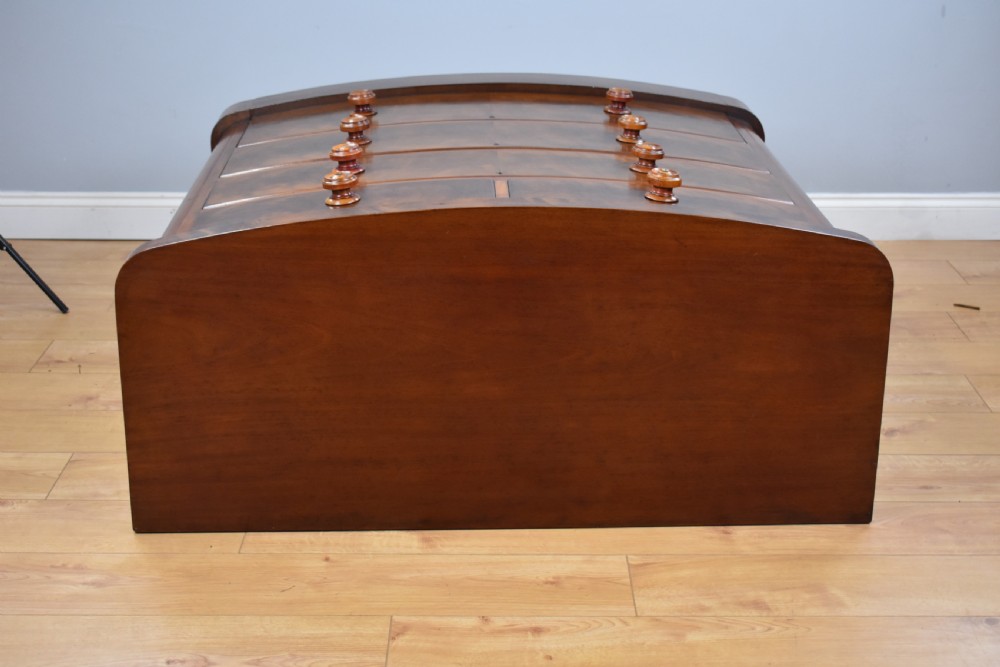 Victorian Mahogany Bow Front Chest of Drawers View VI
