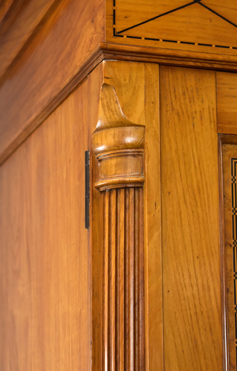 Antique Pollard Oak Wardrobe View X