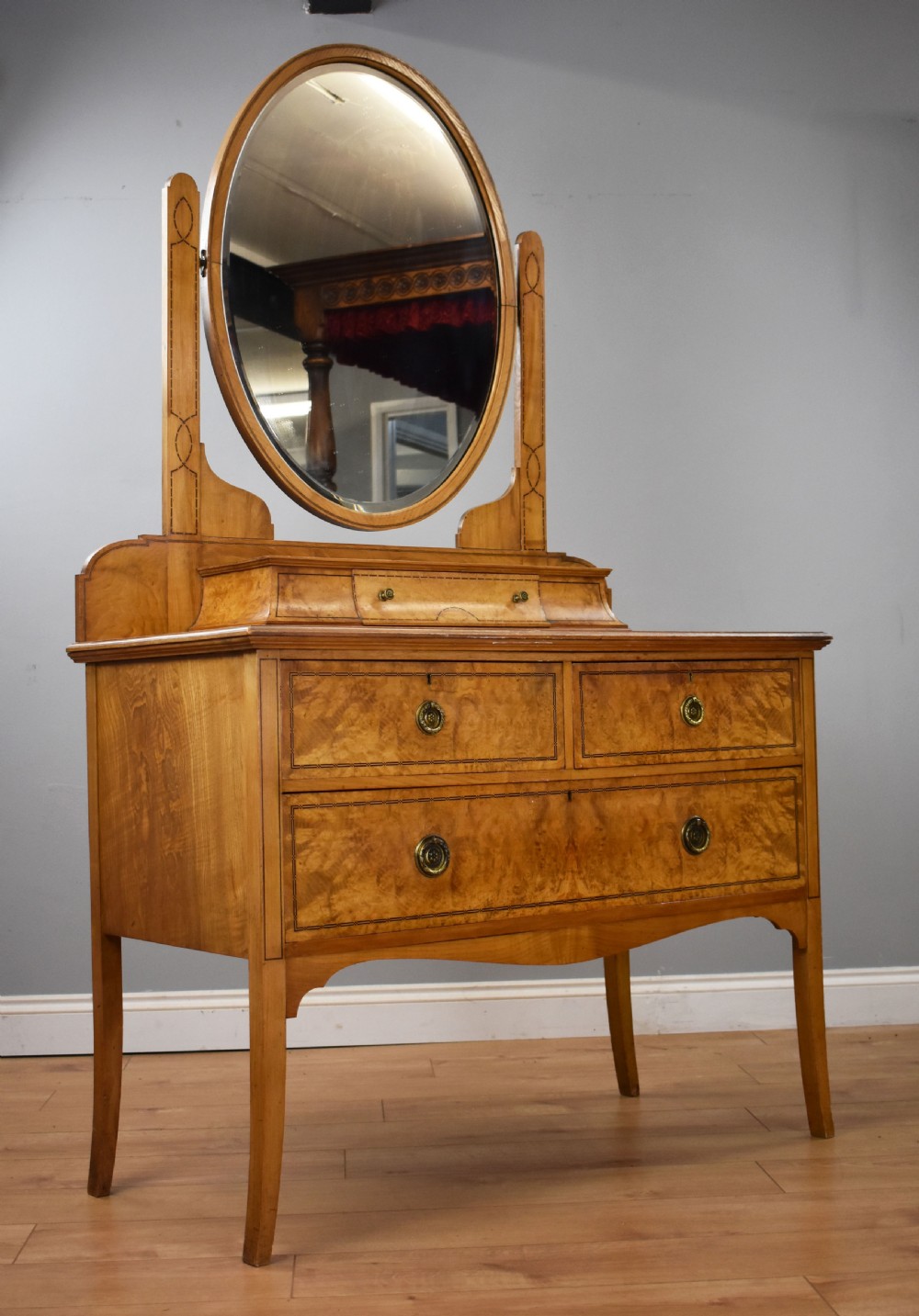 Antique Pollard Oak Dressing Table View II