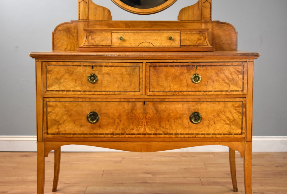 Antique Pollard Oak Dressing Table View V