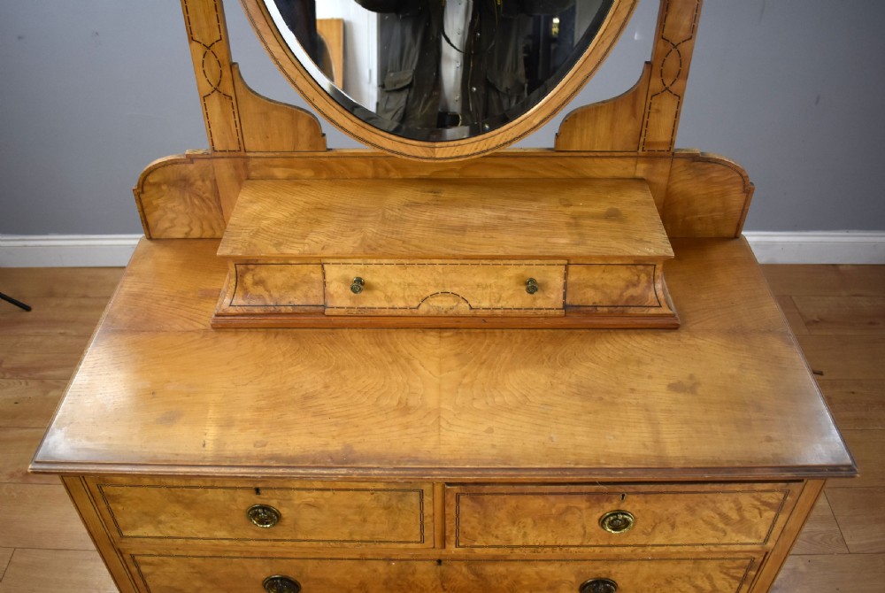 Antique Pollard Oak Dressing Table View VI