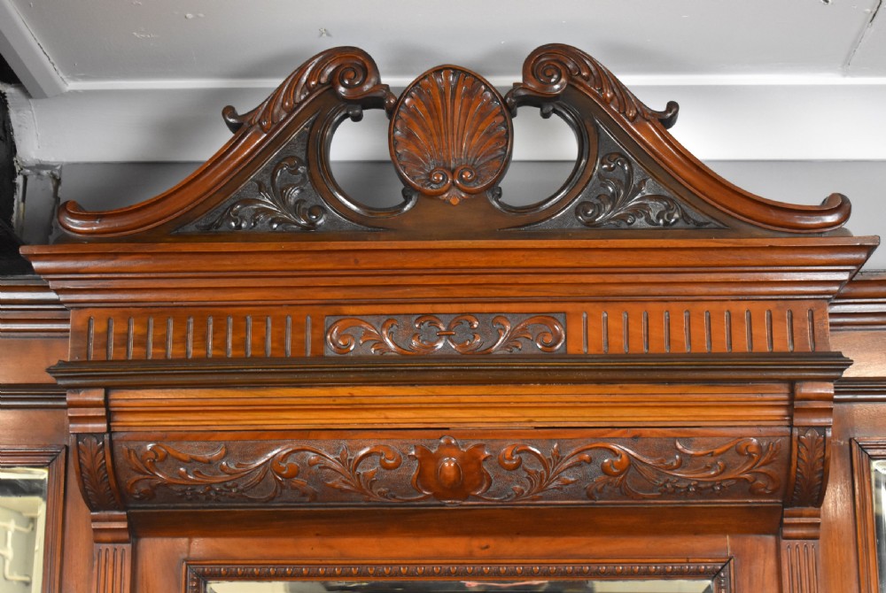 Victorian Walnut Mirror Back Sideboard View IX