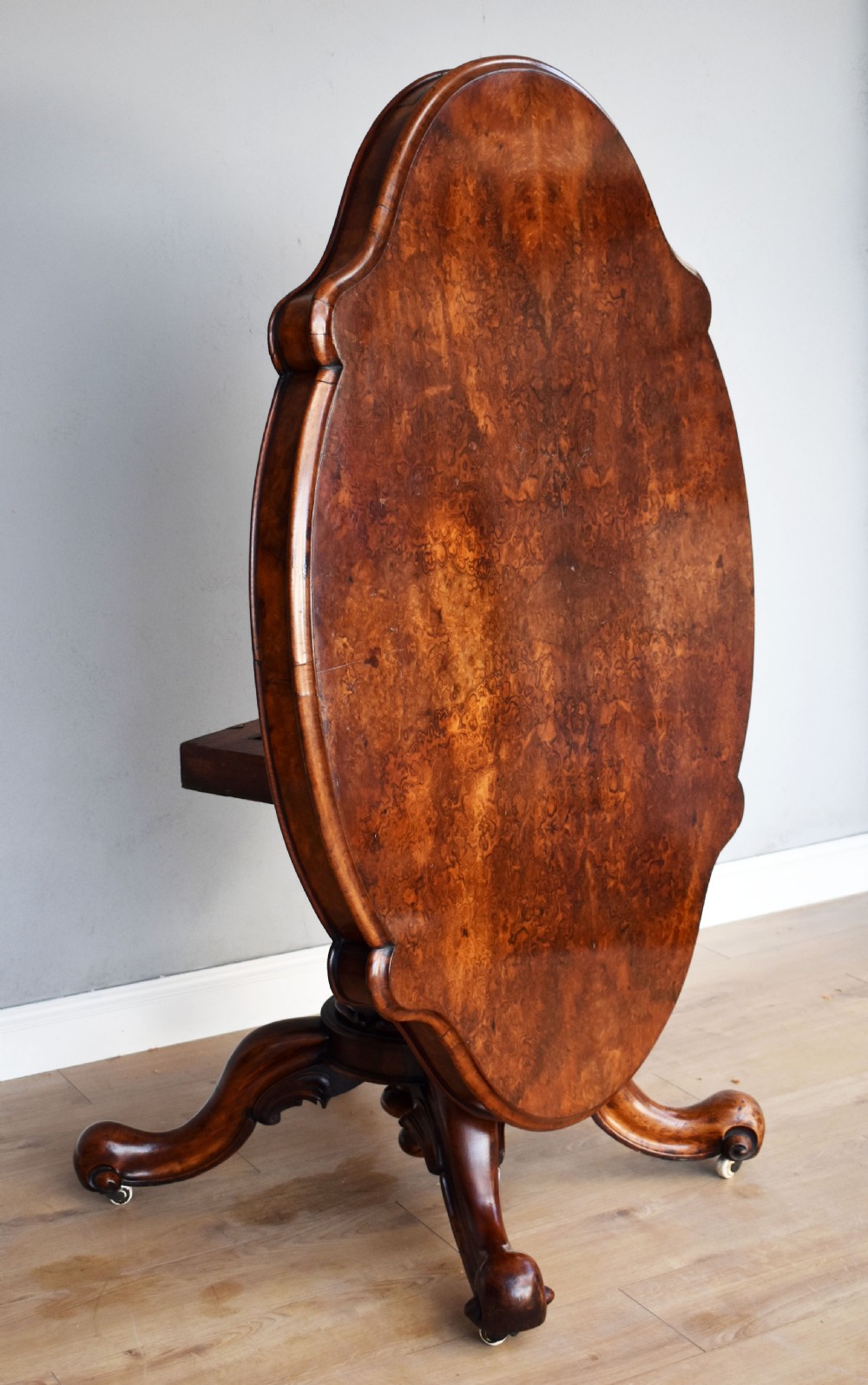 Victorian Burr Walnut Breakfast Table