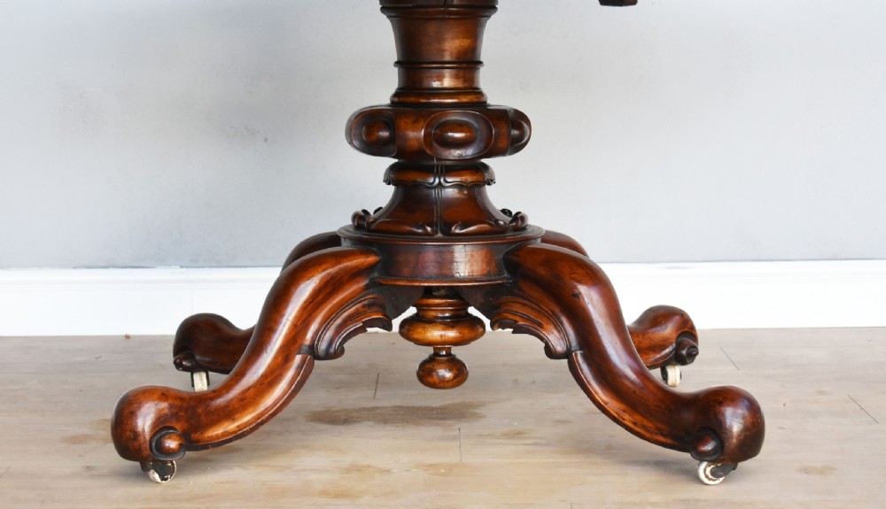 Victorian Burr Walnut Breakfast Table View III
