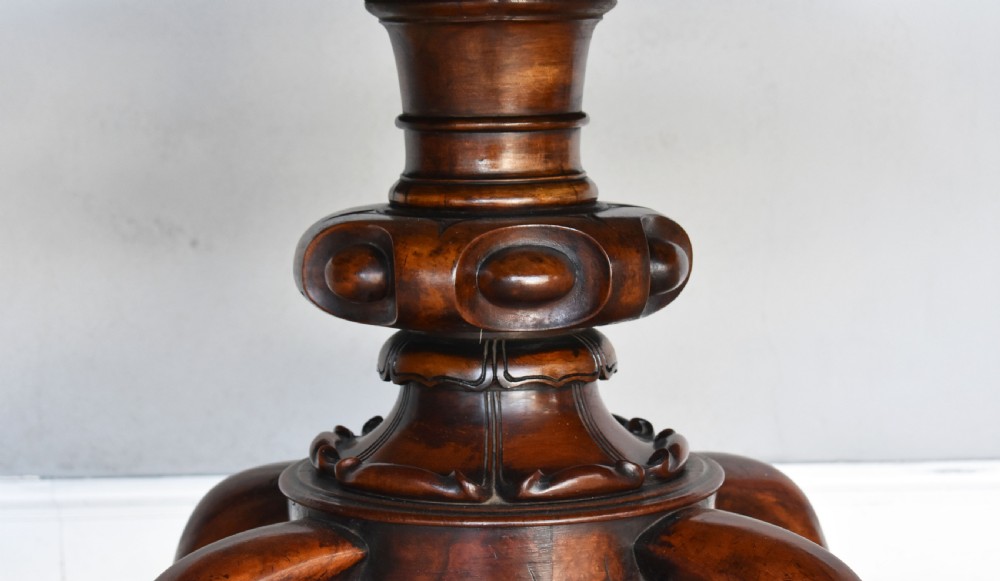Victorian Burr Walnut Breakfast Table View IV
