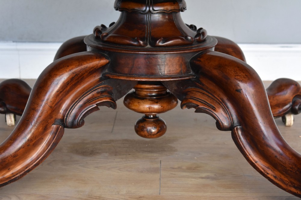 Victorian Burr Walnut Breakfast Table View VI