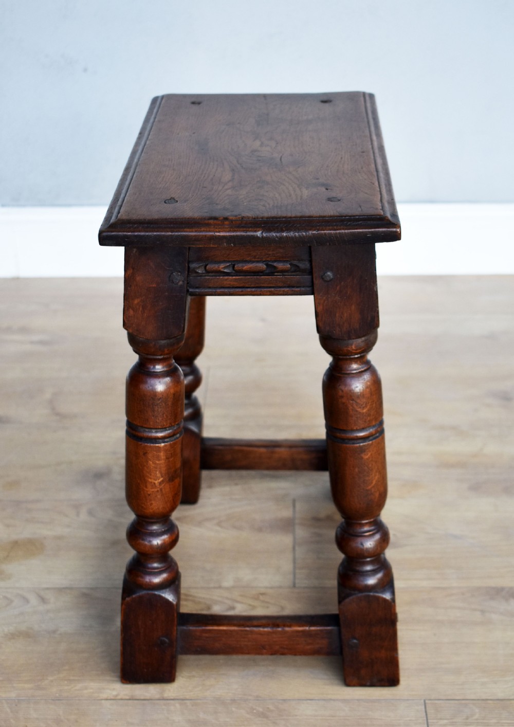 Antique Oak Joint Stool View VI