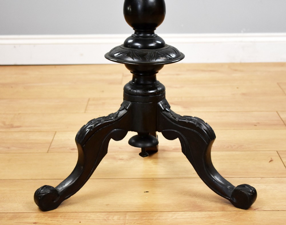 Victorian Walnut Inlaid Chess Table View IV