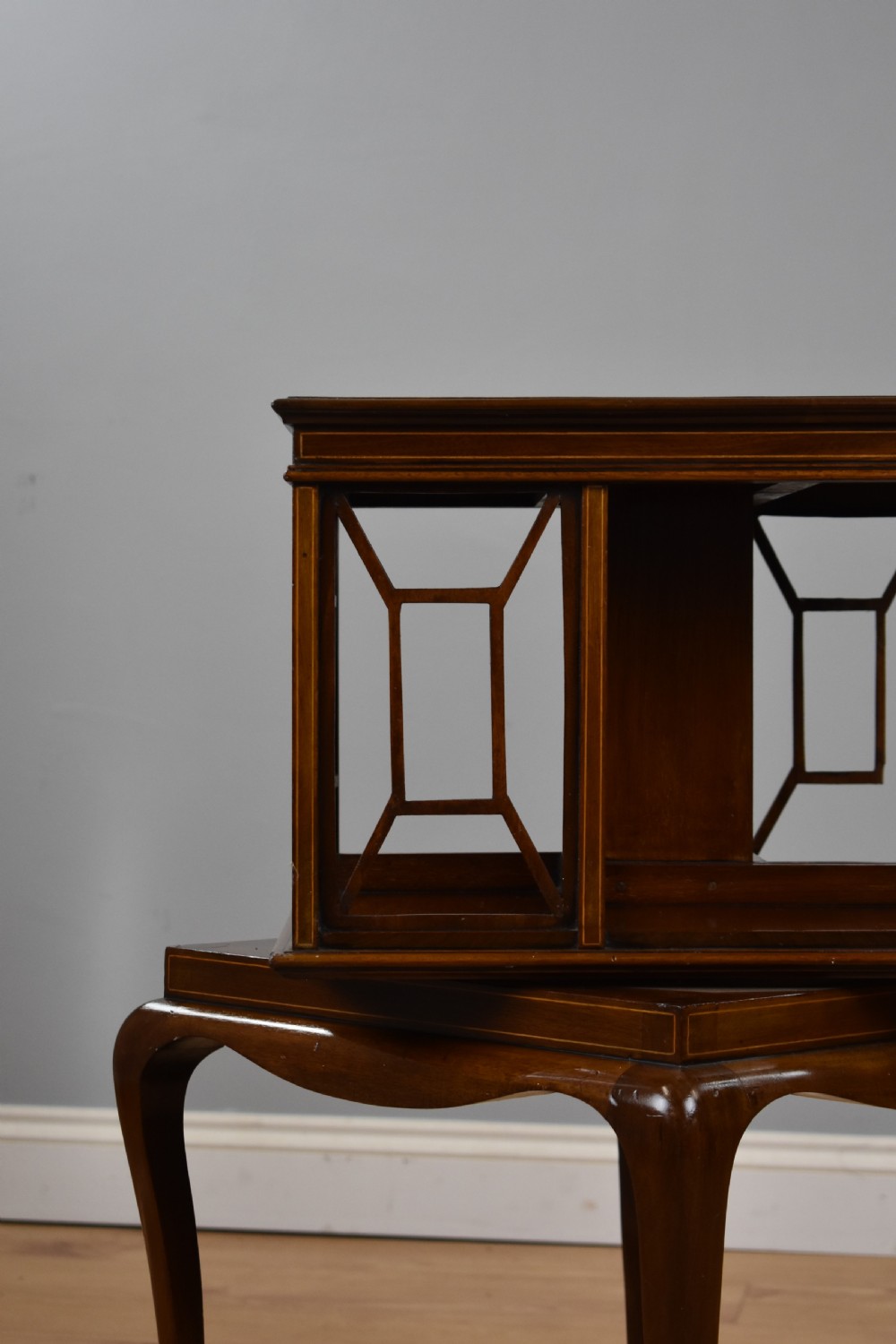 Edwardian Mahogany Revolving Bookstand View VI