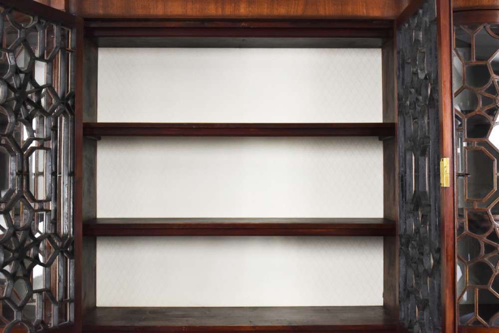 19th Century Mahogany Inverted Breakfront Bookcase View XI