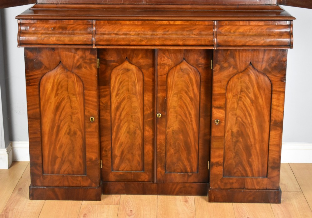 Early Victorian Flame Mahogany Bookcase View III