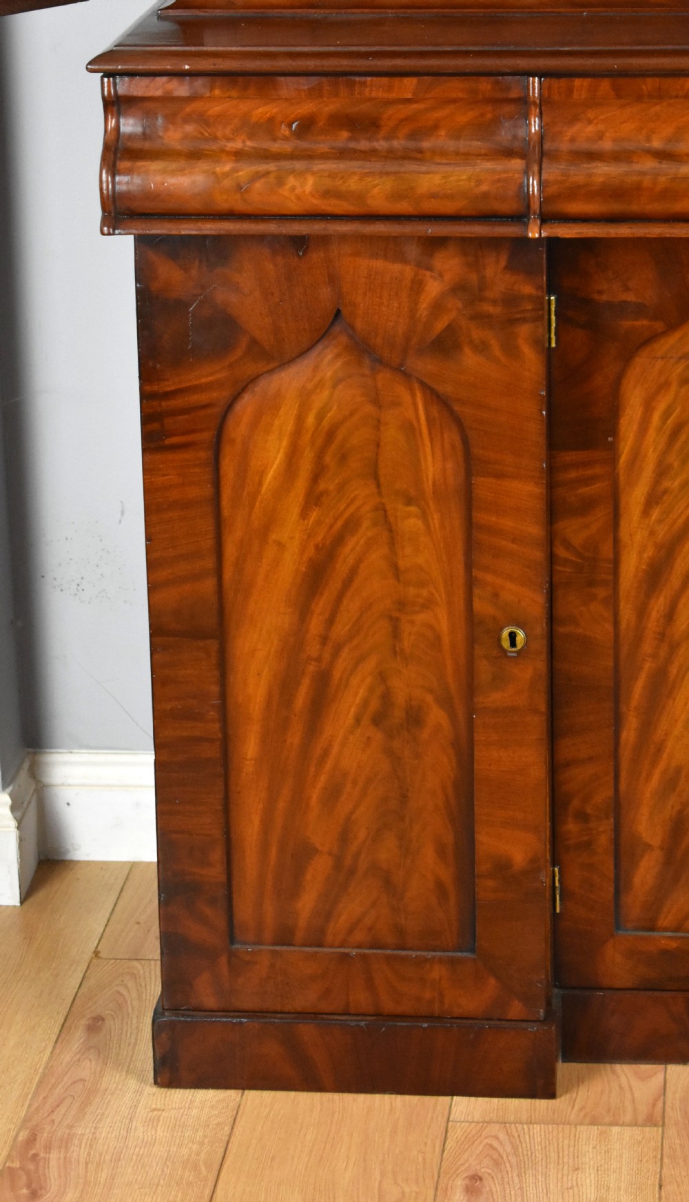 Early Victorian Flame Mahogany Bookcase View IV