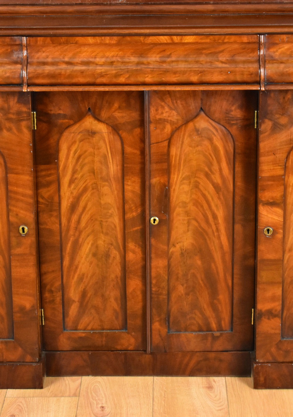 Early Victorian Flame Mahogany Bookcase View V