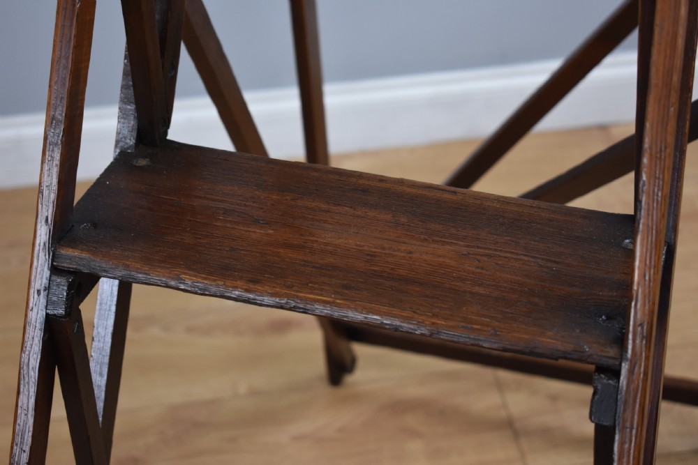 Late 19th Century Hatherley Pine Step Ladders View V