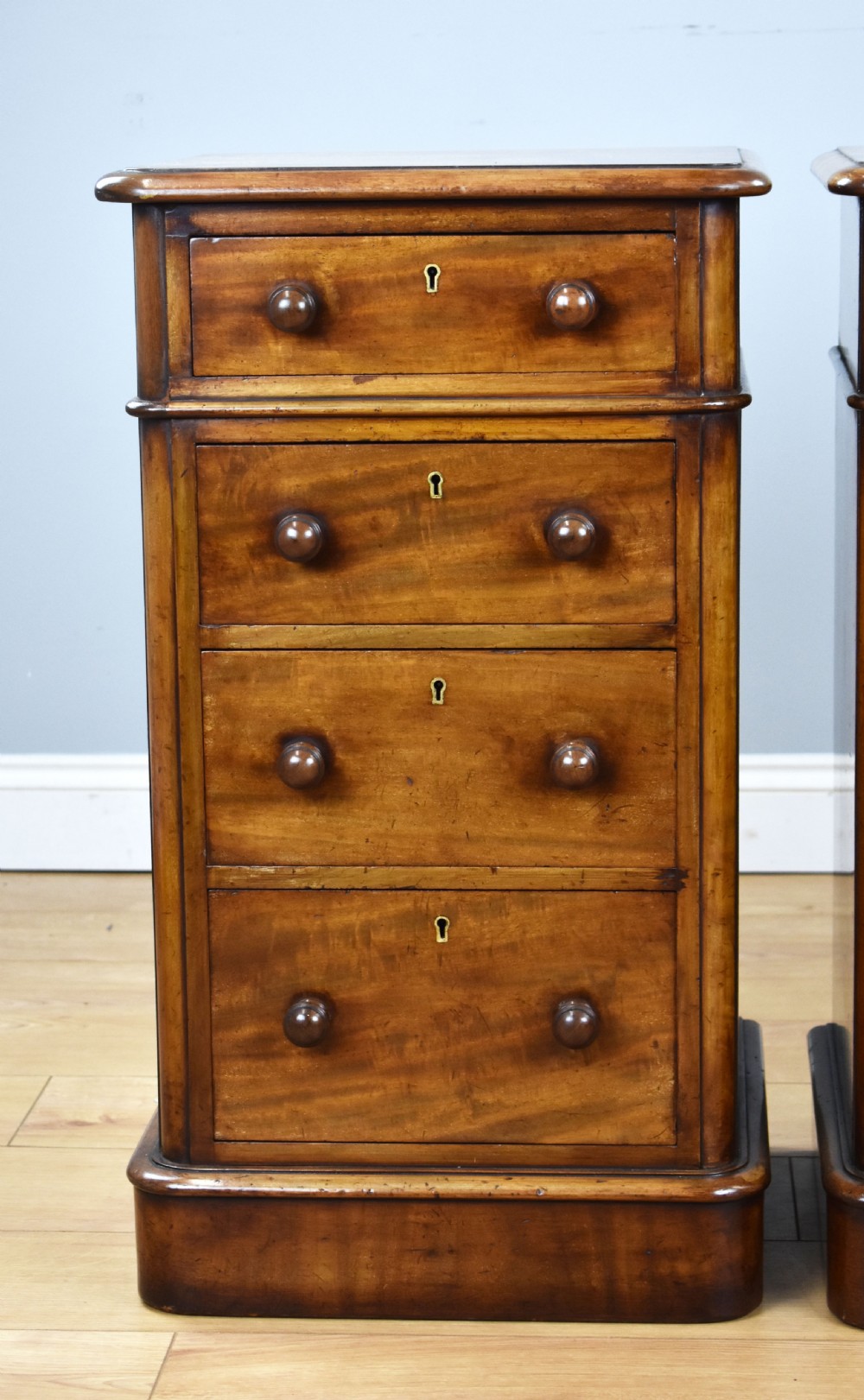 Pair of Victorian Mahogany Bedside Chests View IV