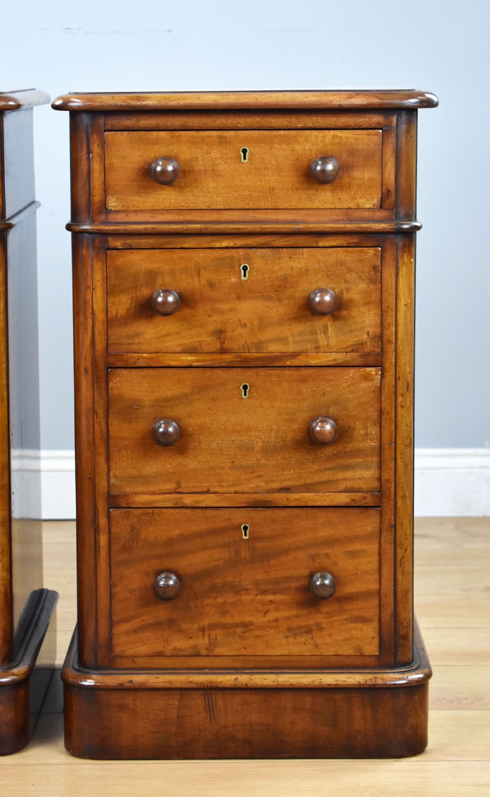 Pair of Victorian Mahogany Bedside Chests View V