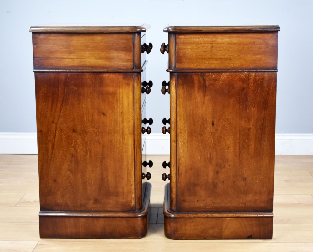 Pair of Victorian Mahogany Bedside Chests View IX