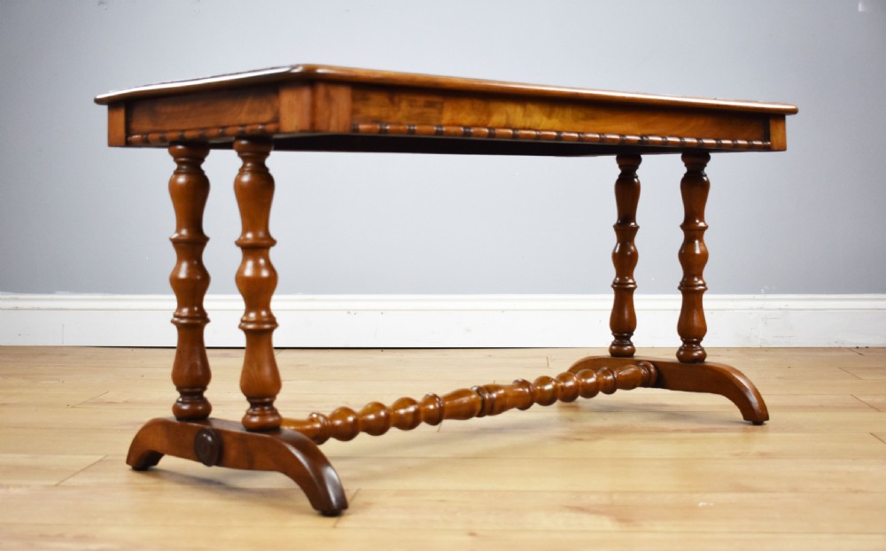 Victorian Walnut and Parquetry Coffee Table View II