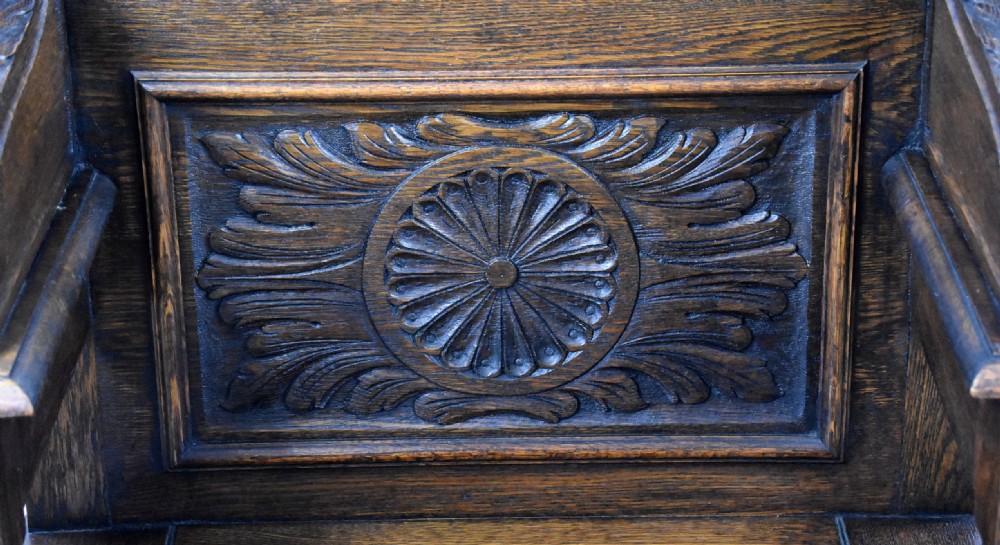 Victorian Carved Oak Hall stand View VIII