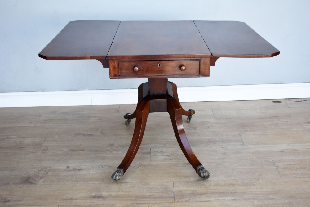 Regency Mahogany Pembroke Table View V