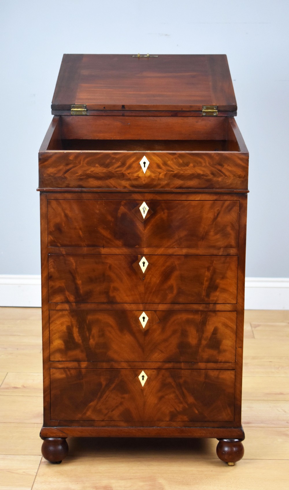 Regency Flame Mahogany Davenport by Wilkinson View IX