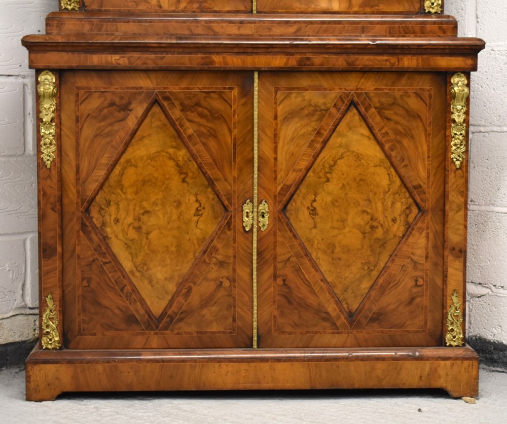 Victorian Burr Walnut Bookcase View III