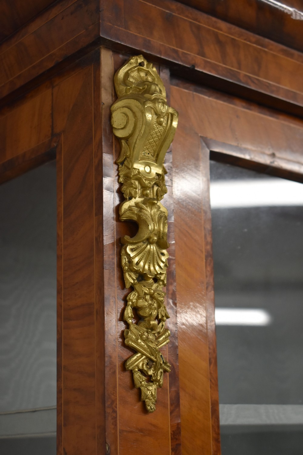 Victorian Burr Walnut Bookcase View V