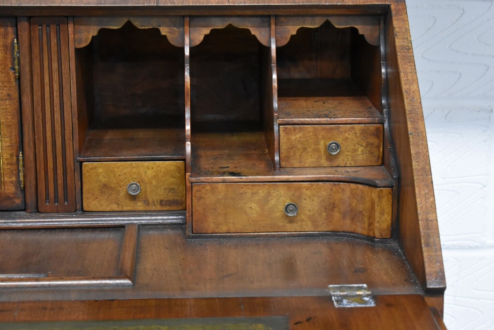 19th Century Burr Walnut Bureau Bookcase View VIII
