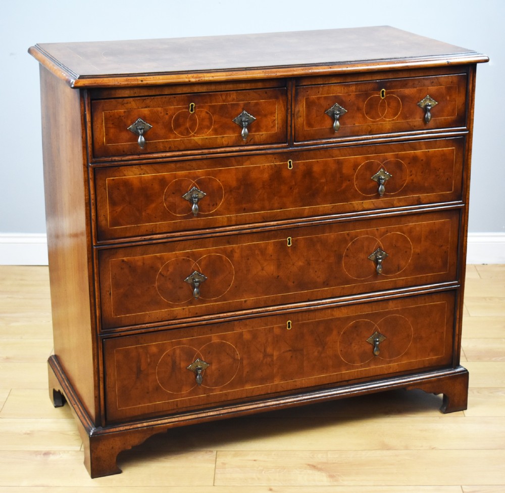 18th Century Walnut and Oyster Veneer Chest of Drawers