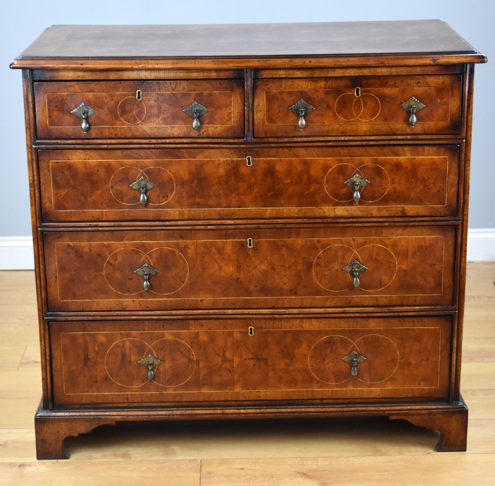 18th Century Walnut and Oyster Veneer Chest of Drawers View II