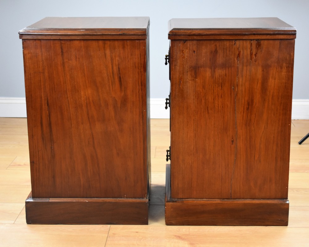 Pair of Victorian Walnut Bedside Chests View III