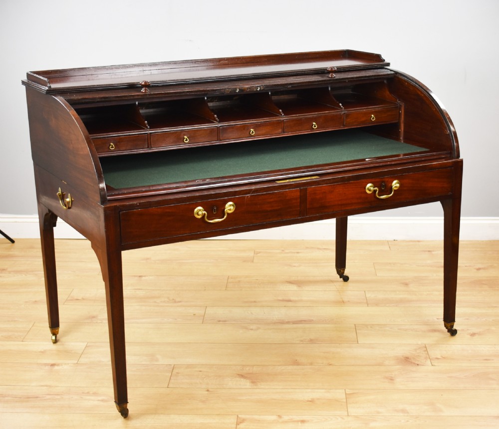 Georgian Mahogany Roll Top Desk