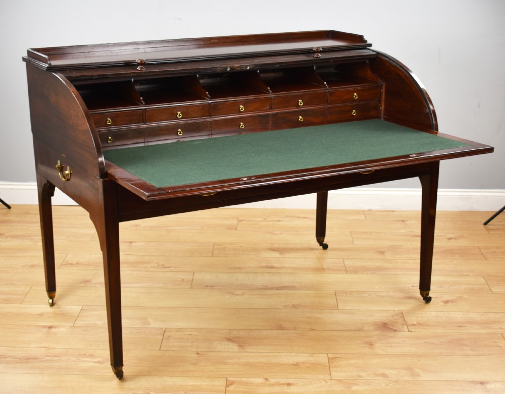 Georgian Mahogany Roll Top Desk View II