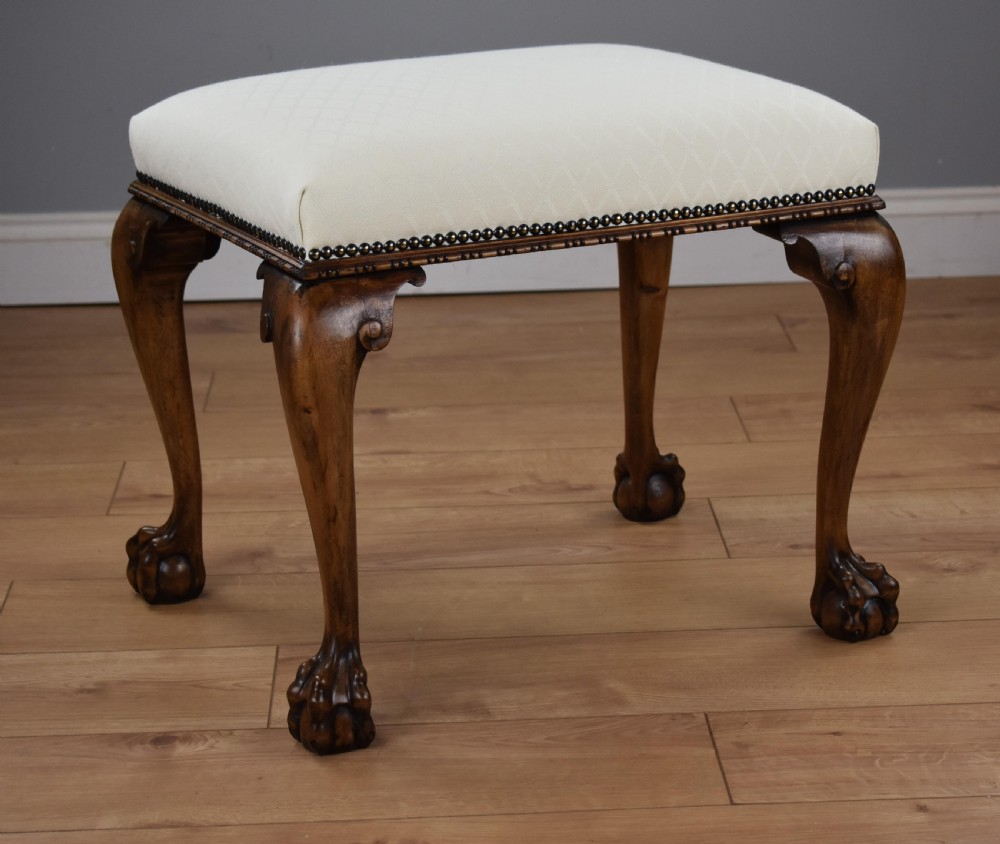 1930 Walnut claw and Ball Footstool
