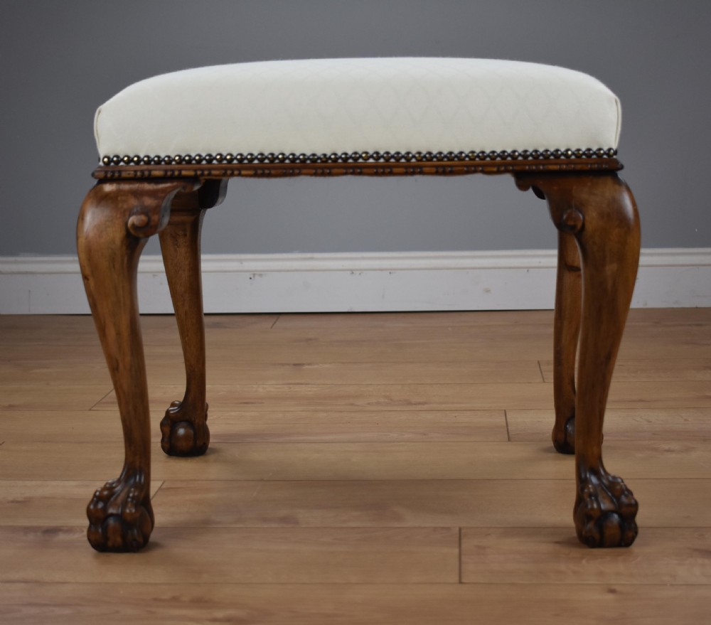 1930 Walnut claw and Ball Footstool View V