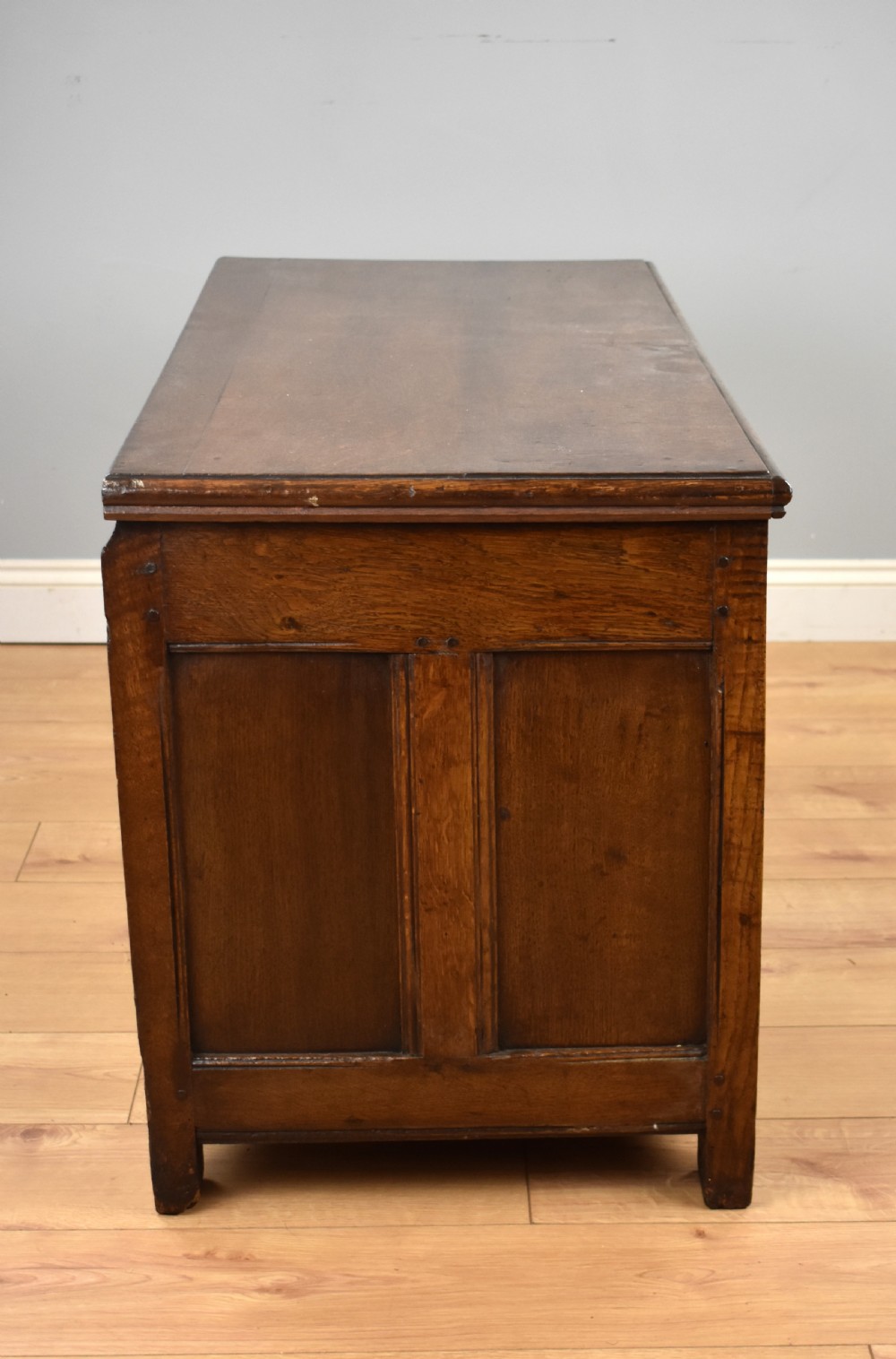 Georgian Oak and Inlaid Coffer View III