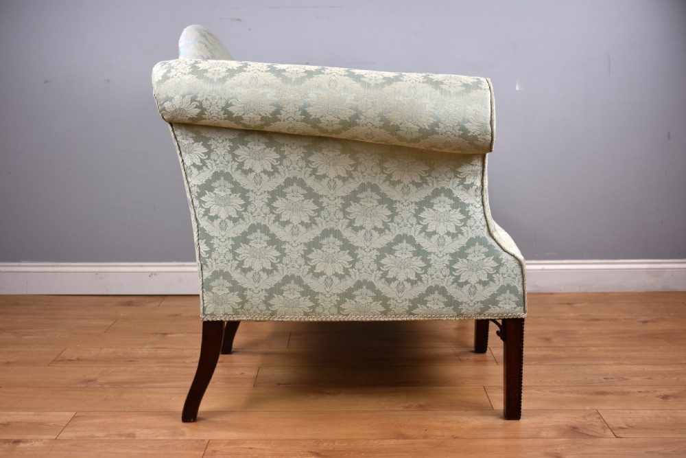 George III Mahogany Chippendale Style Sofa View IV