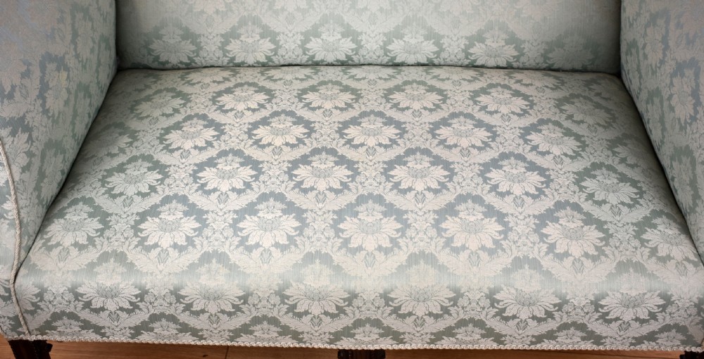 George III Mahogany Chippendale Style Sofa View IX